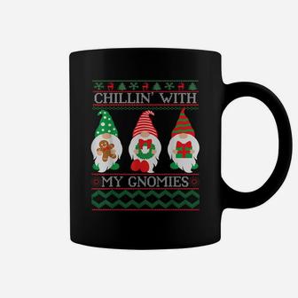 Chilling With My Gnomies Santa Gnome Christmas Gift Coffee Mug | Crazezy