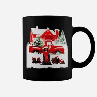 Chocolate Labrador Santa Hat Coffee Mug - Monsterry