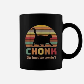Chonk Cat Oh Lawd He Comin Coffee Mug | Crazezy