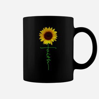 Christian Faith Cross Sunflower Christmas Gift Men Women Kid Coffee Mug | Crazezy