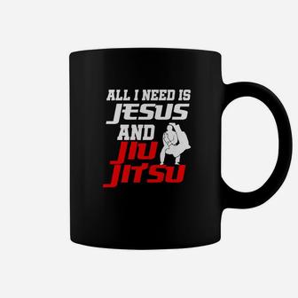 Christian Jiu Jitsu Jesus Brazilian Flag Martial Arts Coffee Mug - Thegiftio UK