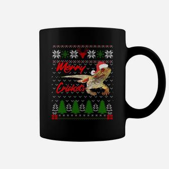 Christmas Bearded Dragon Santa Hat Pet Lizard Reptil Xmas Sweatshirt Coffee Mug | Crazezy