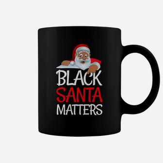 Christmas Black Lives Matter Santa African American Design Coffee Mug | Crazezy