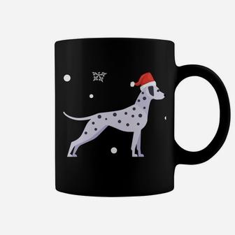 Christmas Dalmation Through The Snow Design Sweatshirt Coffee Mug | Crazezy