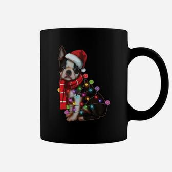 Christmas Dog, Boston Terrier, Xmas Gift, Dog Lover Present Sweatshirt Coffee Mug | Crazezy