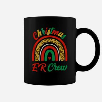 Christmas Er Crew Plaid Leopard Rainbow Fun Xmas Pajamas Pjs Coffee Mug | Crazezy