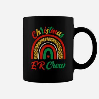 Christmas Er Crew Plaid Leopard Rainbow Fun Xmas Pajamas Pjs Coffee Mug | Crazezy