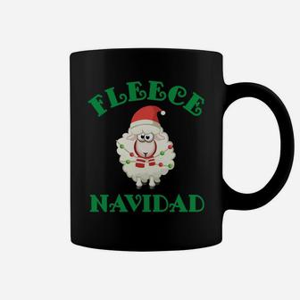 Christmas Fleece Navidad Sheep Wool Lamb Design Sweatshirt Coffee Mug | Crazezy