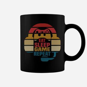 Christmas Gamer Shirt Eat Sleep Game Repeat Video Gamer Coffee Mug | Crazezy DE