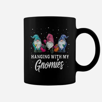 Christmas Gifts Hanging With My Gnomies Funny Garden Gnome Coffee Mug | Crazezy DE