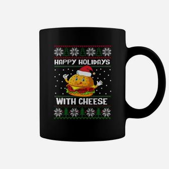 Christmas Holidays With Cheese Hamburgers Lover Xmas Pajama Sweatshirt Coffee Mug | Crazezy DE