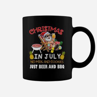 Christmas In July No Milk And Cookies Just Beer And Bbq Coffee Mug | Crazezy CA