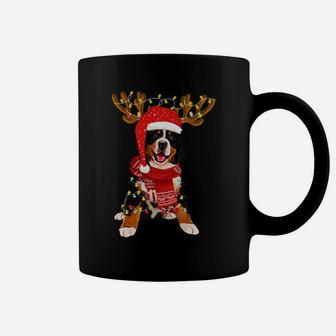 Christmas Lights Bernese Mountain Dog Lover Dog Dad Dog Mom Sweatshirt Coffee Mug | Crazezy