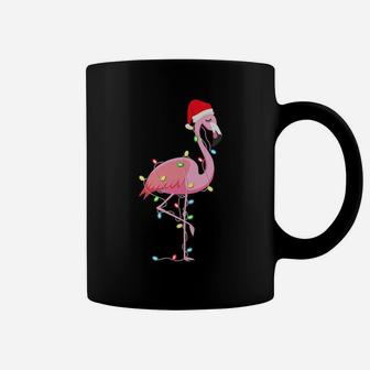 Christmas Lights Flamingo Lover Funny Xmas Gift Coffee Mug | Crazezy
