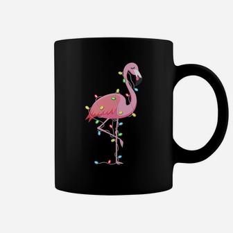 Christmas Lights Flamingo Lover Funny Xmas Gift Coffee Mug | Crazezy