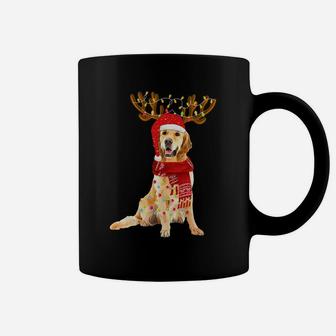 Christmas Lights Golden Retriever Dog Lover Dog Dad Dog Mom Coffee Mug | Crazezy