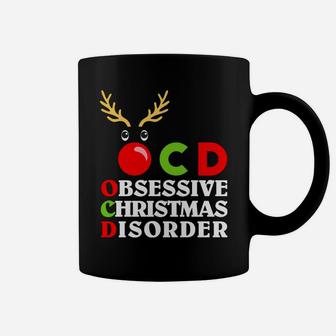 Christmas Obsessive Disorder Reindeer Design Sweatshirt Coffee Mug | Crazezy