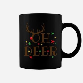 Christmas Oh Deer Funny Pun Parody Design Sweatshirt Coffee Mug | Crazezy DE
