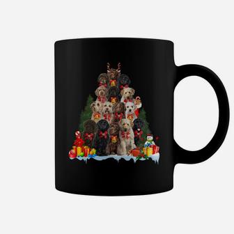 Christmas Pajama Labradoodle Xmas Tree Gifts Dog Dad Mom Sweatshirt Coffee Mug | Crazezy AU