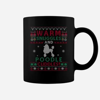 Christmas Poodle Dog Ugly Sweater Style Sweatshirt Coffee Mug | Crazezy UK