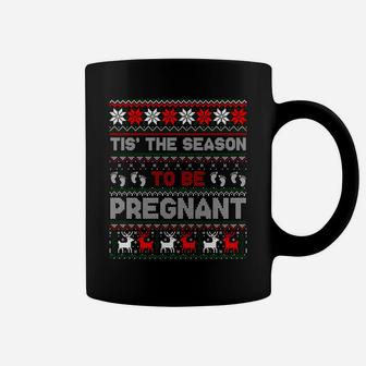 Christmas Pregnancy Announcement Gift Ugly Xmas Sweater Sweatshirt Coffee Mug | Crazezy UK