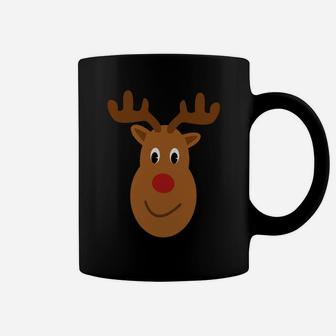 Christmas Red Nosed Reindeer Sweatshirt Coffee Mug | Crazezy CA