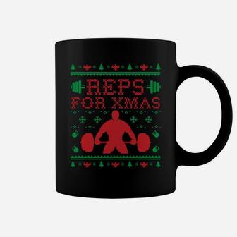 Christmas Reps For Xmas Weight Lifting Design Sweatshirt Coffee Mug | Crazezy