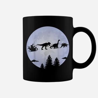 Christmas Santa Dinosaur - Moon Dinosaur Sleigh Coffee Mug | Crazezy DE