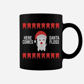 Christmas Santa Floss Dentist Dental Design Sweatshirt Coffee Mug | Crazezy UK