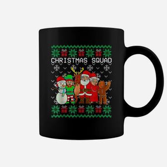 Christmas Squad Santa Family Matching Pjs Ugly Xmas Sweater Coffee Mug | Crazezy