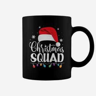 Christmas Squad Santa Hat Family Matching Pajamas Xmas Gift Coffee Mug | Crazezy UK