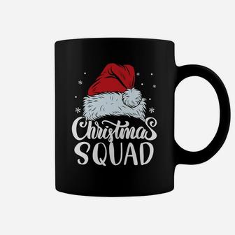 Christmas Squad Santa Hat Funny Family Matching Pajamas Coffee Mug | Crazezy