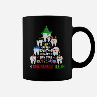Christmas Teeth Funny Dental Gift Dentist Hygienist Xmas Sweatshirt Coffee Mug | Crazezy