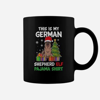 Christmas This Is My German Shepherd Pajama Funny Dog Lover Coffee Mug | Crazezy DE