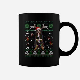 Christmas Tree Bernese Mountain Pajama Lights Dog Dad Mom Sweatshirt Coffee Mug | Crazezy