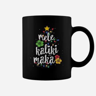 Christmas Tree Light Mele Kalikimaka Tropical Hawaii Coffee Mug | Crazezy AU