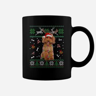 Christmas Tree Poodle Pajama Lights Dog Dad Mom Coffee Mug | Crazezy DE
