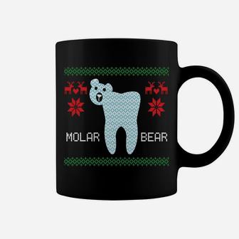 Christmas Ugly Sweater Molar Bear Dentist Design Sweatshirt Coffee Mug | Crazezy DE