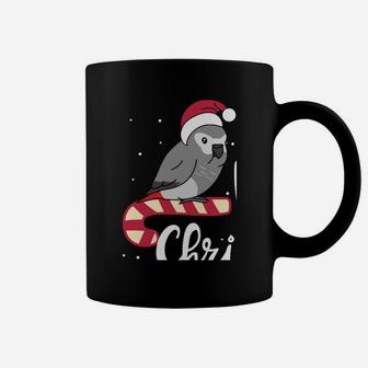Chubby African Grey Parrot Merry Christmas Kawaii Sweatshirt Coffee Mug | Crazezy UK