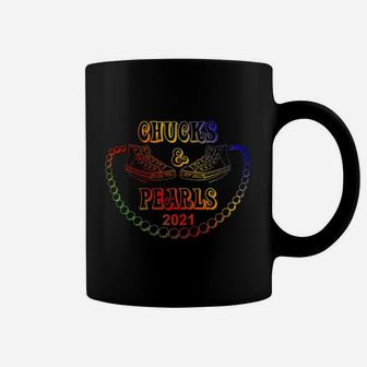 Chucks And Pearls 2021 Funny Coffee Mug - Thegiftio UK