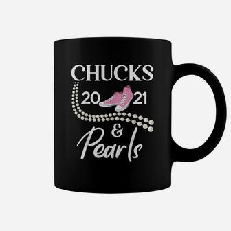 Chucks And Pearls Funny Coffee Mug - Thegiftio UK