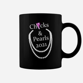 Chucks And Pearls Teacher Vintage Valentine Apparel Coffee Mug - Monsterry AU
