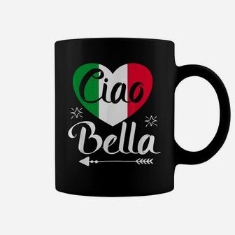 Ciao Bella - Italian Hello Beautiful Gift Italy Flag Coffee Mug | Crazezy