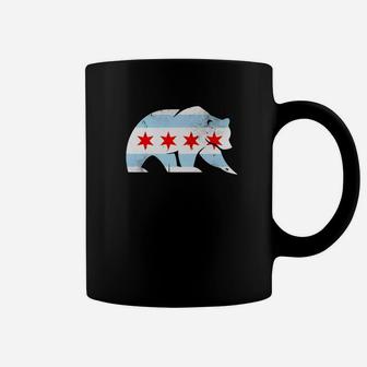 City Of Chicago Flag Bear Lover Classic Funny Party Gift Coffee Mug - Thegiftio UK