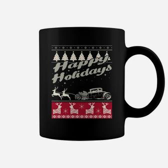 Classic Car Ugly Christmas Sweatshirt Xmas Costume Coffee Mug | Crazezy