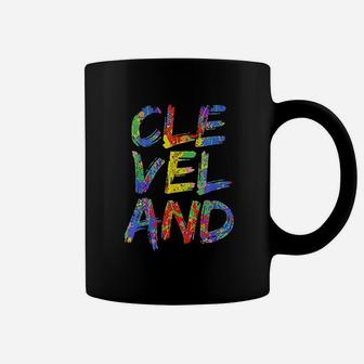 Cleveland Colorful Box City Pride Rainbow Coffee Mug | Crazezy DE