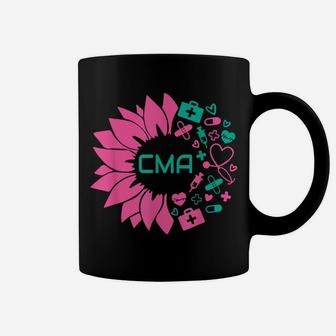 Cma Medical Flower Certified Medical Assistant Cute Nurse Coffee Mug | Crazezy CA