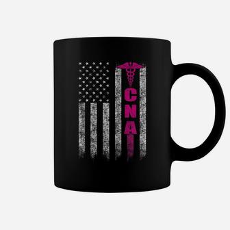 Cna American Flag Patriotic Pride Nurse Zip Hoodie Coffee Mug | Crazezy