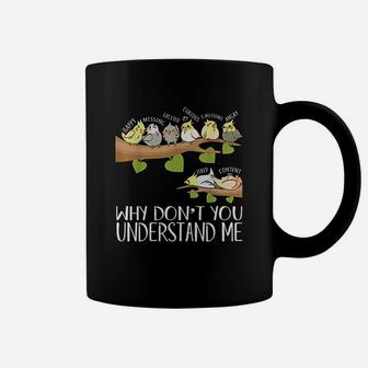 Cockatiel Parrot Emotions Bird Coffee Mug | Crazezy
