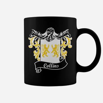 Collins Coat Of Arms Surname Last Name Family Crest Coffee Mug | Crazezy